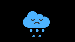 Animated Emoji - Emoji Cloud Rain